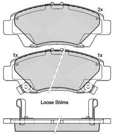 Pastillas de Freno (0952)(136MM) HONDA FIT II - INSIGHT II (08/..)
