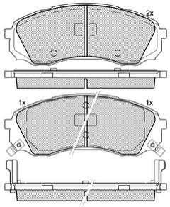 Pastillas de Freno (0922)(164MM) HYUNDAI H1/ KIA  CARNIVAL III (07/...)
