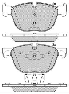 Pastillas de Freno (0963)(170MM) BMW X5 - X6  07/... DELANTERA