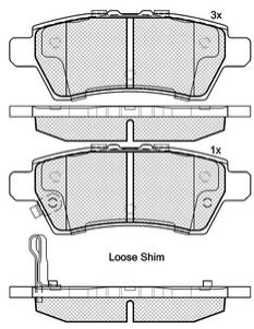 Pastillas de Freno (0873)(110MM) NISSAN PATHFINDER  (06/...) TRASERA