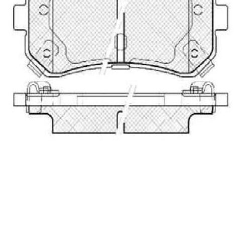 Pastillas de Freno (1041) (93MM) HYUNDAI TUCSON TRASERA