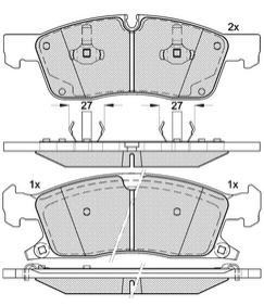 Pastillas de Freno (1052)(193MM) GRAND CHEROKEE III/ IV CRD (10/....)