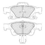 Pastillas de Freno (1053)(140MM) JEEP GRAND CHEROKEE III,IV CRD(10/..) TRASERA