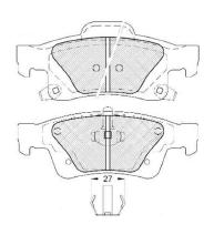 Pastillas de Freno (1053)(140MM) JEEP GRAND CHEROKEE III,IV CRD(10/..) TRASERA