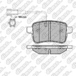 Pastillas de Freno (1137)(95MM) ALFA ROMEO GIULIETTA, FIAT BRAVO TRASERA