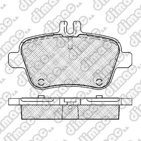 Pastillas de Freno (1121)(106MM) M. BENZ CLASE A B C 160 - 180 - 200  250 TRAS