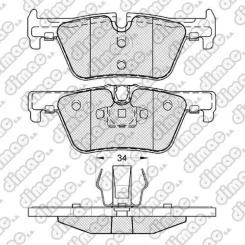 Pastillas de Freno (1113)(123MM) BMW SERIE 1 114-116-118-120-125 I 10/ TRASERA