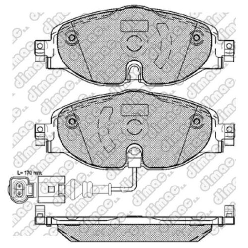 Pastillas de Freno (1130)(160MM) AUDI A3, S3, TT / VW BEETLE, GOLF, PASSAT, TOU