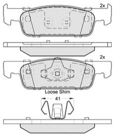 Pastillas de Freno (1108)(140MM) RENAULT LOGAN II, SANDERO II, CLIO