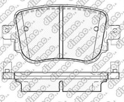 Pastillas de Freno (1169) (104MM) VOLKSWAGEN GOLF-PASSAT-CADDY (12/...) TRASERA