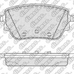 Pastillas de Freno (1278) (106MM) MERCEDES BENZ  CLASE A - CLASE B (TRASERA)
