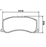 Pastillas de Freno (0212)(109MM) SUZUKI SWIFT GL 1000-1300  (90/94)