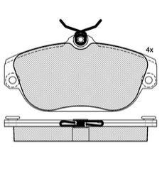Pastillas de Freno (0246) (128MM) VOLVO 740 - 960- 940