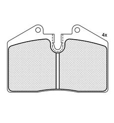Pastillas de Freno (0274) (97MM) PORSCHE 911-944-968-928-911/AUDI AVANT TRASERA