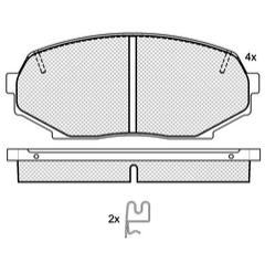 Pastillas de Freno (0135)(110MM) ISUZU STYLUS-IMPULSE (90/94)