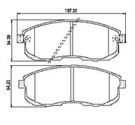 Pastillas de Freno (0161) (137MM) NISSAN ALTIMA- MAXIMA/ INFINITY  (90/..)