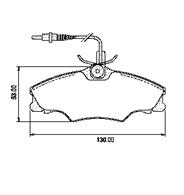 Pastillas de Freno (0392) (130MM) PEUGEOT 406 1.8 I - 1.9D
