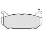 Pastillas de Freno (0258) (100MM)  MAZDA 626 GLX-COUPE- MX6 TRASERA