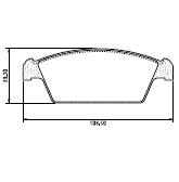 Pastillas de Freno (0391) (108MM) DAEWO TICO/ SUZUKI CAPPUCCINO (90/..)