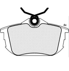 Pastillas de Freno (0465)(87MM) MITSUBISHI CARISMA/ VOLVO S-40 / V-40