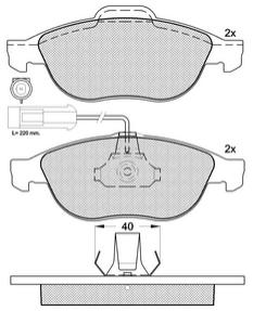 Pastillas de Freno (0567)(156MM) ALFA ROMEO 156  (99/..)