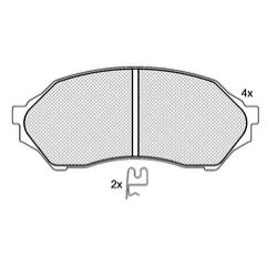 Pastillas de Freno (0582)(123MM) MAZDA 323   (98/..)