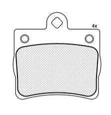 Pastillas de Freno (0578)(63MM) MERCEDES BENZ  LINEA C /E TRASERA