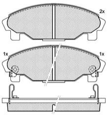 Pastillas de Freno (0573)(125MM) DAIHATSU CHARADE - GRAN MOVE (96/..)