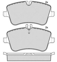 Pastillas de Freno (0720)(131MM) M. BENZ CLASE C 180 200 230 COMBI-COUPE