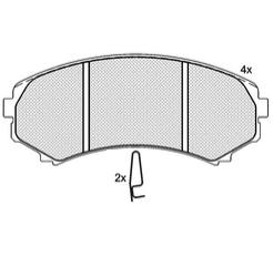 Pastillas de Freno (0732)(138MM) MAZDA PICK UP-MPV (91/..)