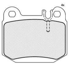 Pastillas de Freno (0723)(76MM) MERCEDES BENZ ML-430 4.3 4X4 (00/..)