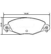 Pastillas de Freno (0693)(168MM) CITROEN C5 2.0 16V (01/..)