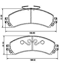 Pastillas de Freno (0458)(167MM) CHEVROLET S-10 4X4, BLAZER 4X4