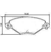 Pastillas de Freno (0694)(148MM) CITROEN C5 2.0 16V