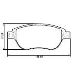 Pastillas de Freno (0728)(136MM) PEUGEOT 307 / CITROEN C4 / FIAT PUNTO