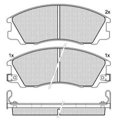 Pastillas de Freno (0786)(148MM) HYUNDAI TERRACAN (01/..)