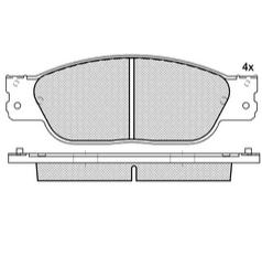 Pastillas de Freno (0697)(164MM) JAGUAR LS-TYPE 00/ - XJ 6-XJ 8-XJR (03/..)