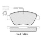 Pastillas de Freno (1091) (123MM) FIAT QUBO (11/..) 2 SENSORES/ ALFA ROMEO MITO