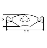 Pastillas de Freno (0329) (151MM) FORD GALAXI/ VW QUANTUM