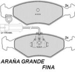 Pastillas de Freno (0645)(151MM) FIAT PALIO - SIENA C/ARAÑA GRANDE Y SENSOR