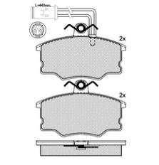 Pastillas de Freno (0584)(104MM) ALFA ROMEO 164 2.0  C/SENSOR