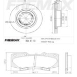 KIT DE FRENO TOYOTA HILUX- SW4 2.5 (05/..) (BD4113 + FL-PD/1098)