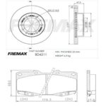 KIT DE FRENO TOYOTA HILUX 3.0 (05/...) (BD4211 + FL-PD/527)