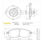 KIT DE FRENO NISSAN TIIDA- SENTRA (BD4206+ + FL-PD/728)