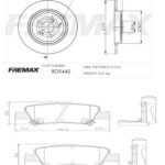 KIT DE FRENO TOYOTA COROLLA (08/..) TRASERA (BD5442 + FL-PD/689)