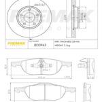 KIT DE FRENO FORD FOCUS/ VOLVO S40- V50- C30 (BD3963 + FL-PD/767)