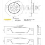 KIT DE FRENO FORD FOCUS/ VOLVO S40-V50- C30 (TRASERO) (BD3965 + FL-PD/796)