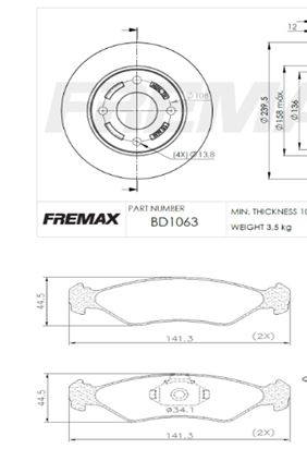 KIT DE FRENO FORD FIESTA - KA 1.0