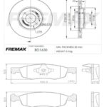 KIT DE FRENO FIAT GRAND SIENA 1.4 8V- 1.6 16V (BD1650 + FL-PD/1482) CRONOS