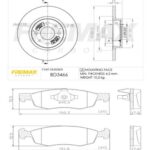 KIT DE FRENO FIAT MOBI 1.0 (16/...) (BD3466 + FL-PD/1482)